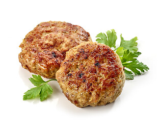 Image showing freshly baked homemade cutlets