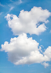 Image showing white clouds in blue sky