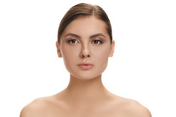 Image showing Beautiful Girl face. Perfect skin