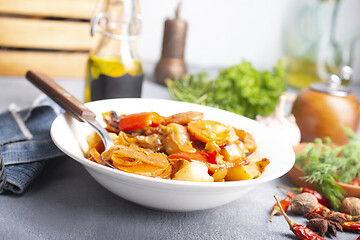 Image showing fried vegetables