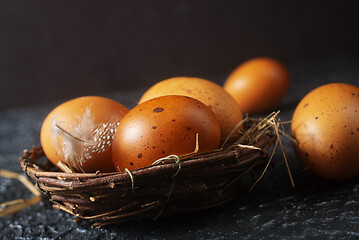 Image showing chicken eggs