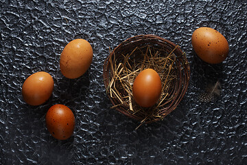 Image showing chicken eggs