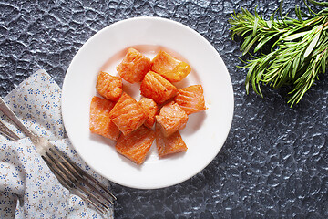 Image showing fried salmon