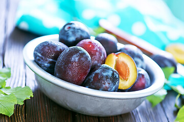 Image showing fresh plums