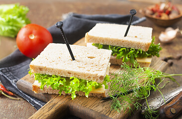 Image showing sandwiches