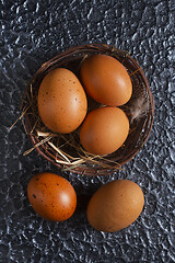 Image showing chicken eggs