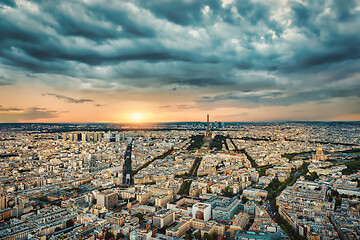 Image showing Bad weather in Paris