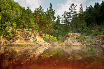 Image showing Colorful lakes in Poland