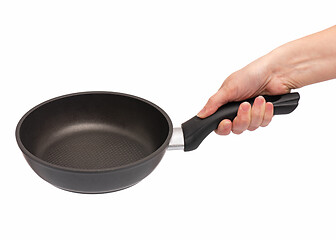 Image showing Hand with frying pan