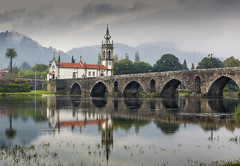 Image showing Beautiful landscape view of a local village