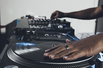 Image showing Dj mixing