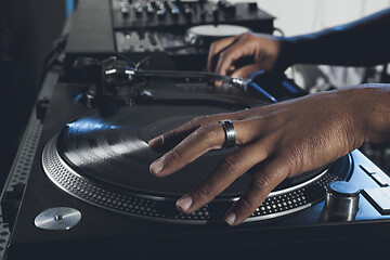 Image showing Dj mixing