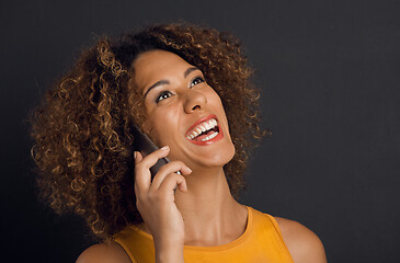 Image showing On the phone with her Best Friend