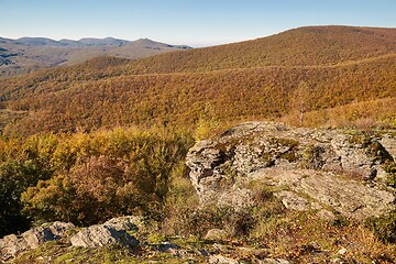 Image showing Autumn hills landscape