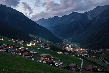 Image showing Valley evening in Austrian Alps