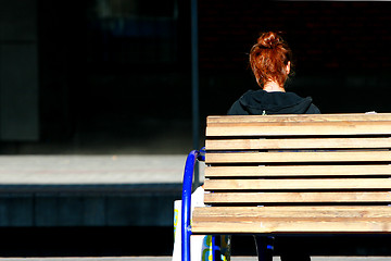 Image showing Waiting for the train