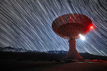 Image showing Star Trail Image at Night Long Exposure