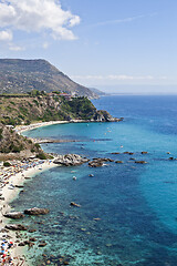 Image showing Amazing tropical panoramic view of Cape Capo Vaticano, Calabria,