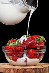 Image showing Strawberry With Cream