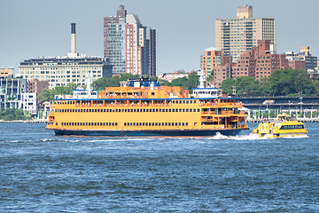 Image showing ferry downtown New York City