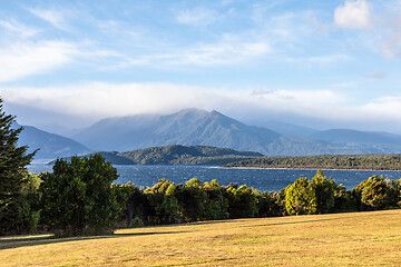 Image showing scenery at Lake Te Anau, New Zealand