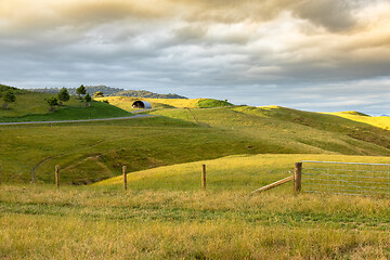 Image showing typical rural landscape in New Zealand