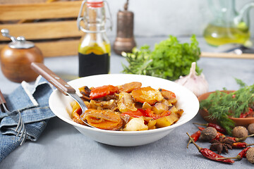 Image showing fried vegetables