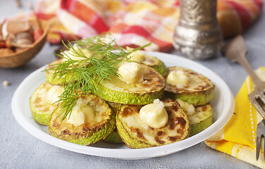 Image showing Grilled zucchini 