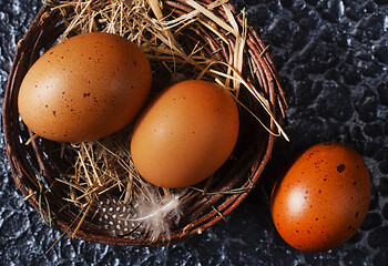 Image showing chicken eggs