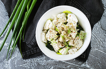 Image showing salad with feta