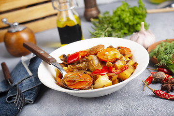 Image showing fried vegetables