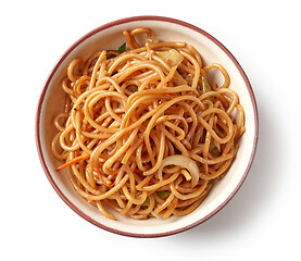 Image showing bowl of fried noodles