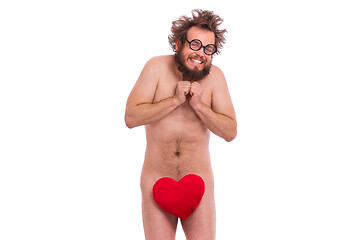 Image showing Crazy bearded man - love concept