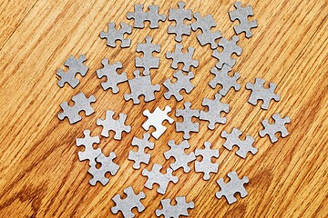 Image showing Jigsaw puzzle pieces separately