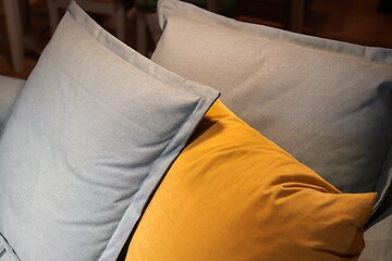 Image showing Couch with pillows