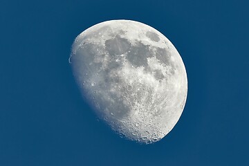 Image showing Moon detailed closeup