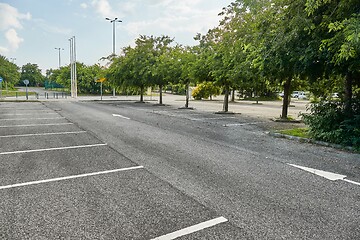 Image showing Carpark with empty spots