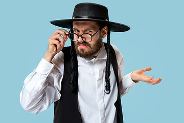 Image showing Portrait of a young orthodox Hasdim Jewish man