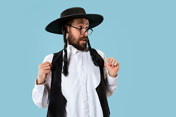 Image showing Portrait of a young orthodox Hasdim Jewish man