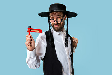 Image showing Portrait of a young orthodox Hasdim Jewish man