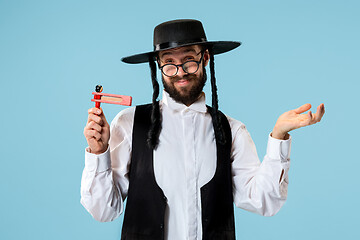 Image showing Portrait of a young orthodox Hasdim Jewish man with