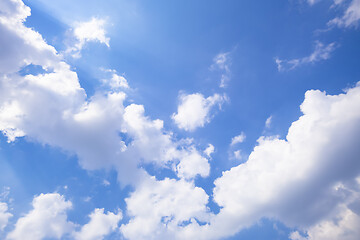 Image showing blue sky background texture