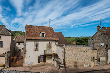 Image showing MEURSAULT, BURGUNDY, FRANCE- JULY 9, 2020: Typical living houses in Meursault