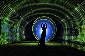 Image showing Light Painting With Color and Tube Lighting