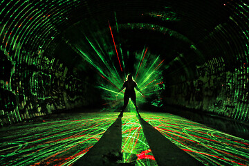 Image showing Light Painting With Color and Tube Lighting