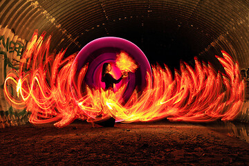 Image showing Light Painting With Color and Tube Lighting