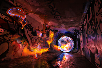 Image showing Light Painting With Color and Tube Lighting