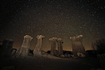 Image showing Time Lapse Long Exposure Image of the Milky Way Galaxy