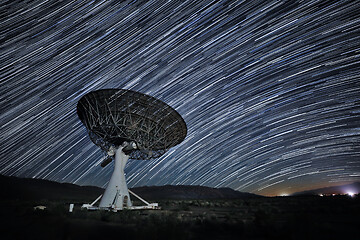 Image showing Star Trail Image at Night Long Exposure