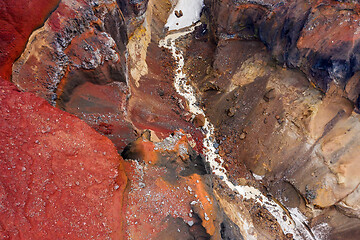 Image showing Colorful Dangerous Canyon on Kamchatka